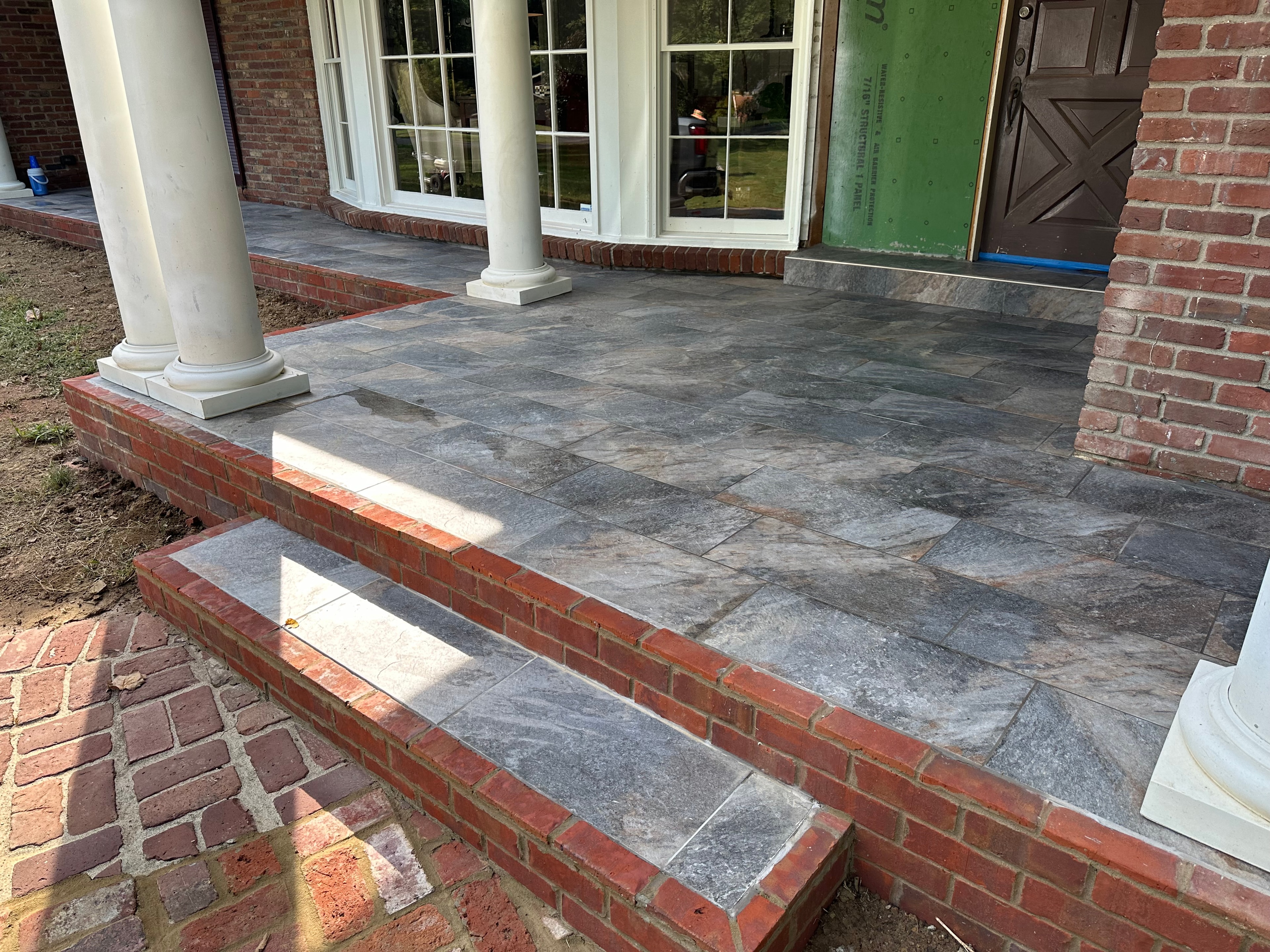 Poured concrete driveway project