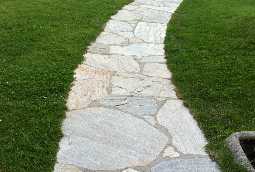 Flagstone walkway